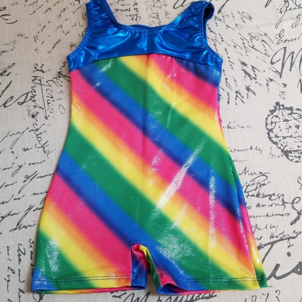 Rainbow Shimmer Leotard